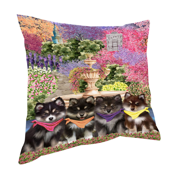 Finnish Lapphund Pillow: Cushion for Sofa Couch Bed Throw Pillows, Personalized, Explore a Variety of Designs, Custom, Pet and Dog Lovers Gift