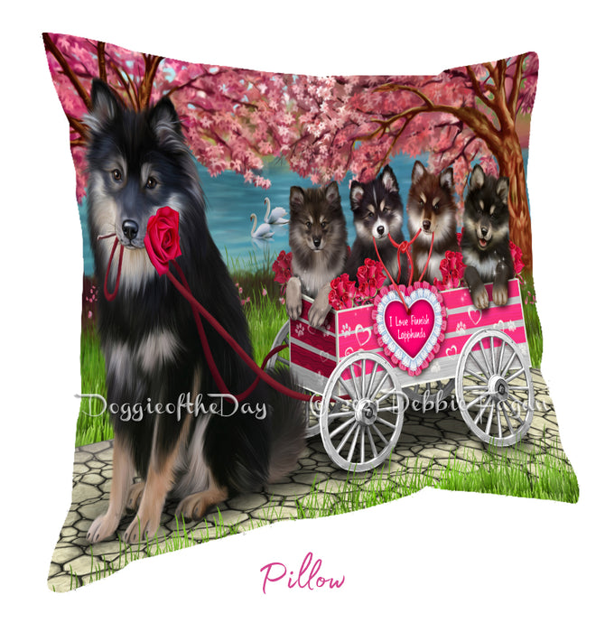 Mother's Day Gift Basket Finnish Lapphund Dogs Blanket, Pillow, Coasters, Magnet, Coffee Mug and Ornament