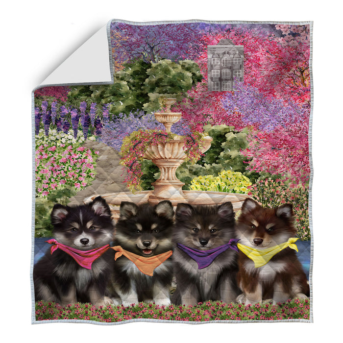 Finnish Lapphund Bedding Quilt, Bedspread Coverlet Quilted, Explore a Variety of Designs, Custom, Personalized, Pet Gift for Dog Lovers