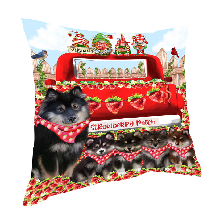 Finnish Lapphund Pillow: Explore a Variety of Designs, Custom, Personalized, Pet Cushion for Sofa Couch Bed, Halloween Gift for Dog Lovers