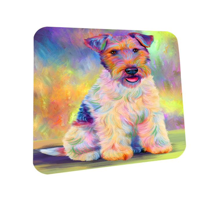 Paradise Wave Fox Terrier Dog Coasters Set of 4 CST56026