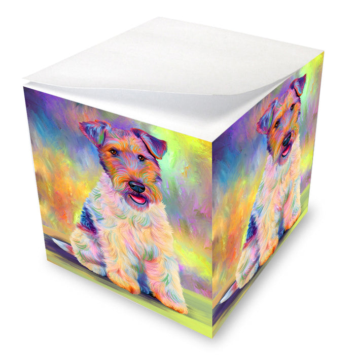 Paradise Wave Fox Terrier Dog Note Cube NOC54140