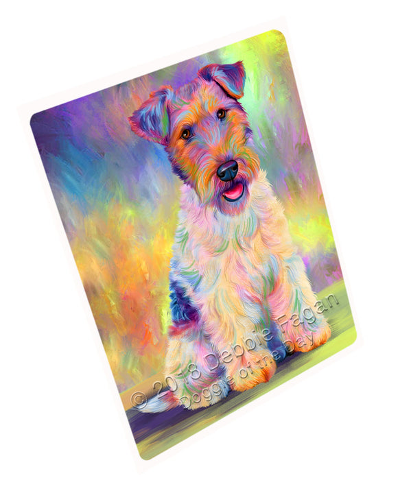 Paradise Wave Fox Terrier Dog Magnet MAG73341 (Small 5.5" x 4.25")