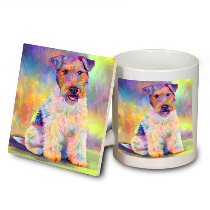 Paradise Wave Fox Terrier Dog Mug and Coaster Set MUC56060