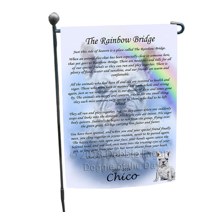 Rainbow Bridge French Bulldog Garden Flag GFLG56175