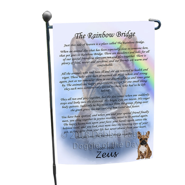 Rainbow Bridge French Bulldog Garden Flag GFLG56176