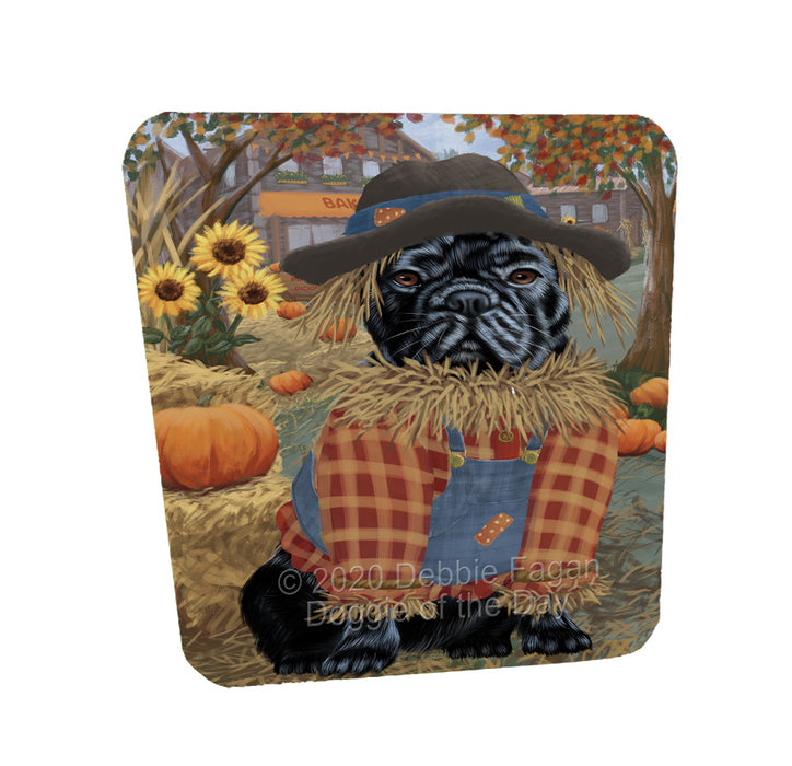 Halloween 'Round Town French BullDogs Coasters Set of 4 CSTA57861