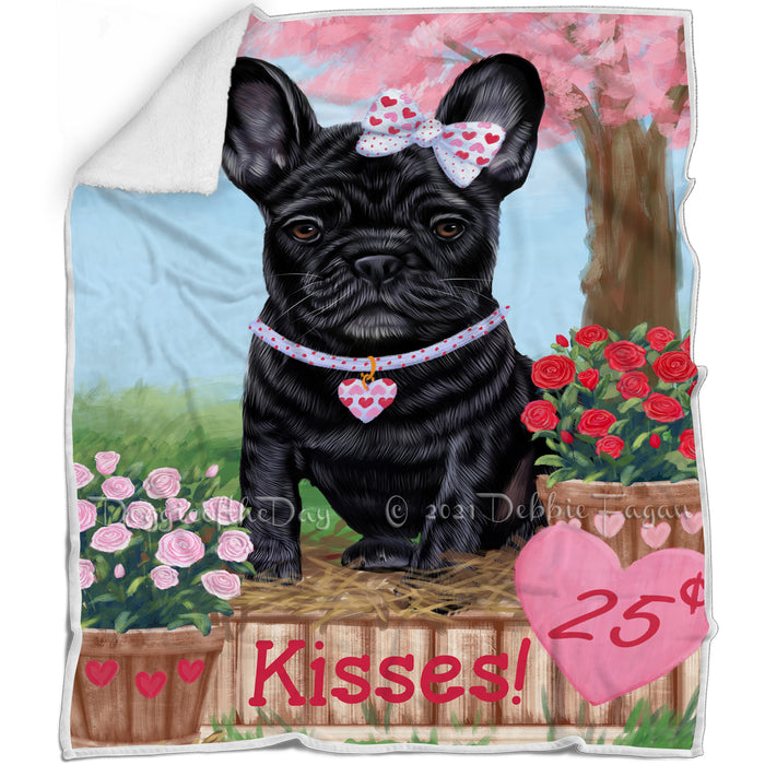 Rosie 25 Cent Kisses French Bulldog Dog Blanket BLNKT122187