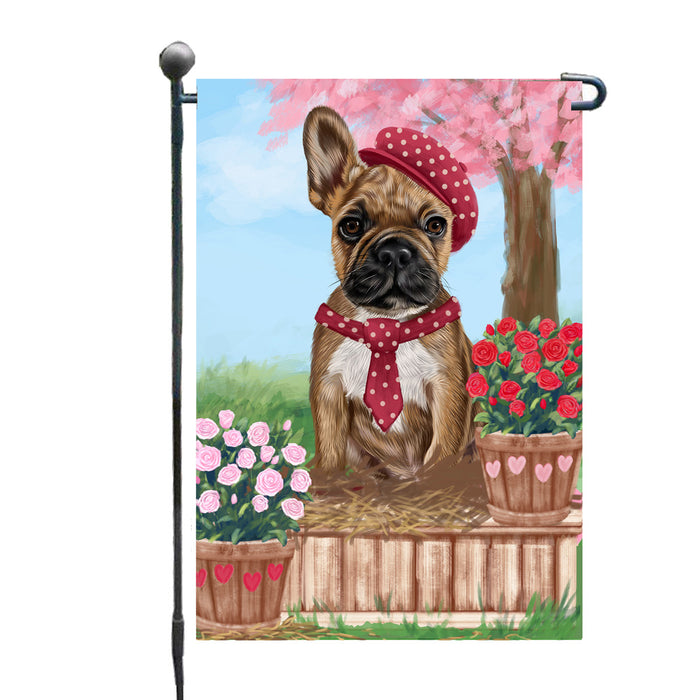 Personalized Rosie 25 Cent Kisses French Bulldog Custom Garden Flag GFLG64711