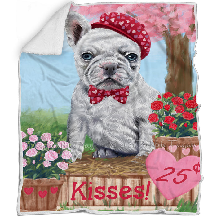 Rosie 25 Cent Kisses French Bulldog Dog Blanket BLNKT122205