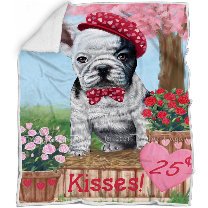 Rosie 25 Cent Kisses French Bulldog Dog Blanket BLNKT122214