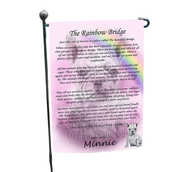 Rainbow Bridge French Bulldog Garden Flag GFLG56179