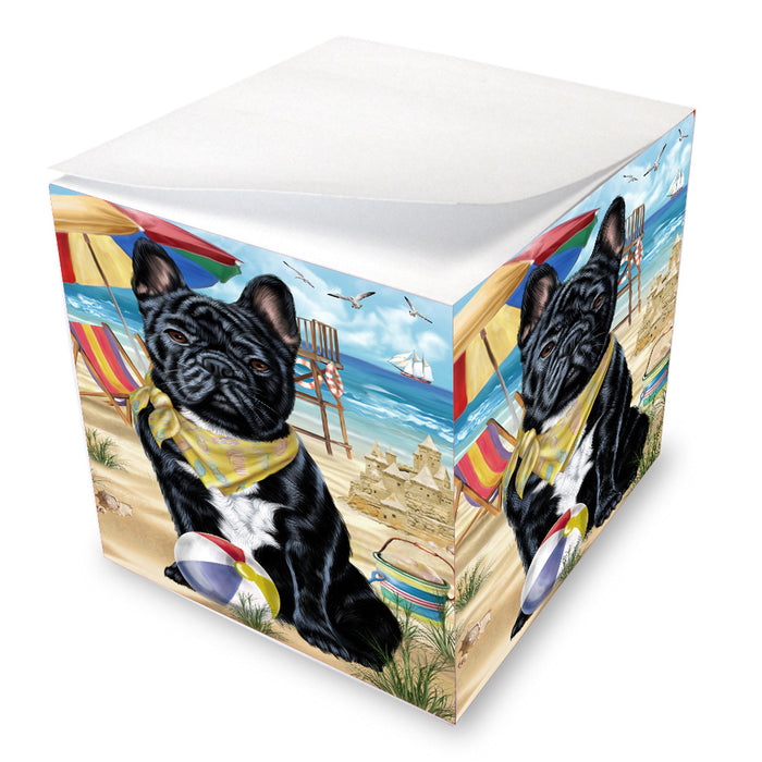 Pet Friendly Beach French Bulldog Dog Note Cube NOC-DOTD-A57185