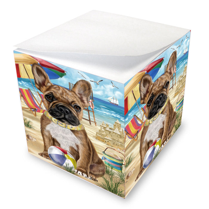 Pet Friendly Beach French Bulldog Dog Note Cube NOC-DOTD-A57186