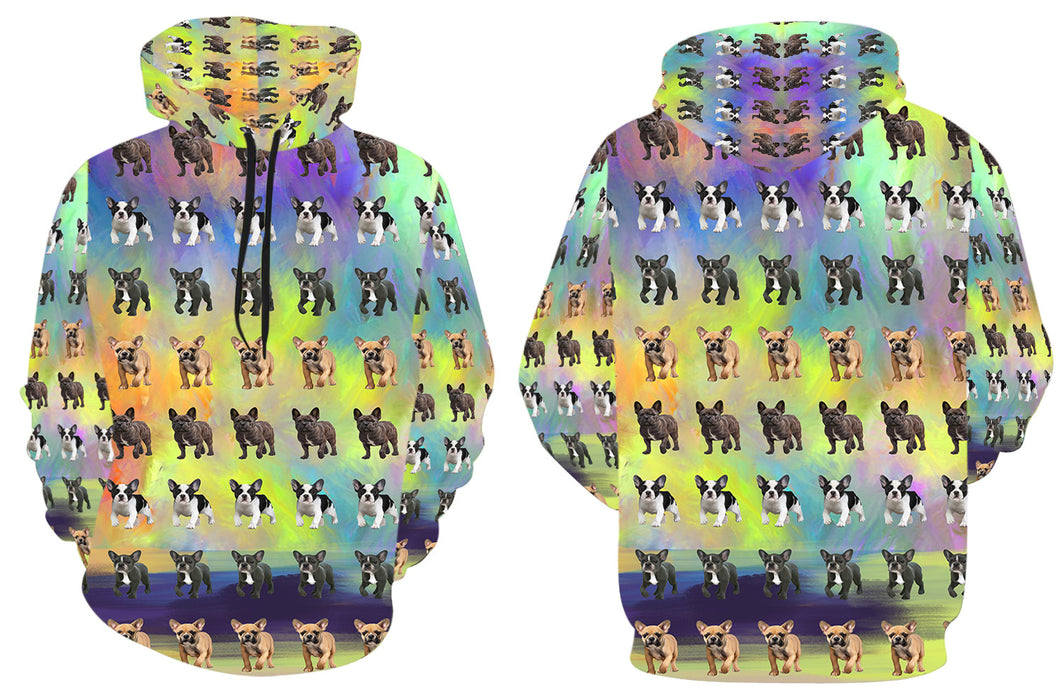 Paradise Wave French Bulldogs All Over Print Kid's Hoodie