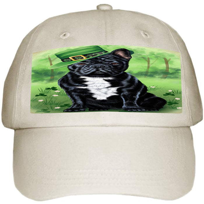 St. Patricks Day Irish Portrait French Bulldog Ball Hat Cap HAT50127