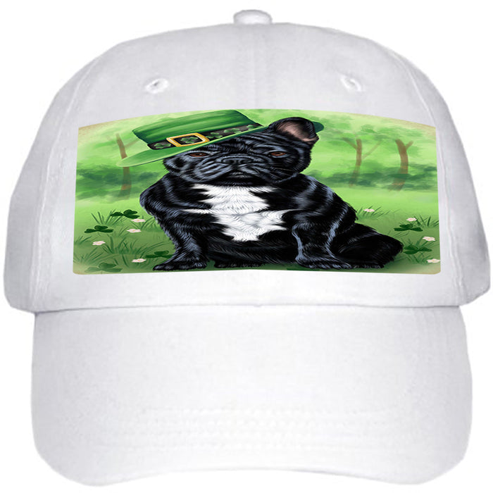 St. Patricks Day Irish Portrait French Bulldog Ball Hat Cap HAT50127