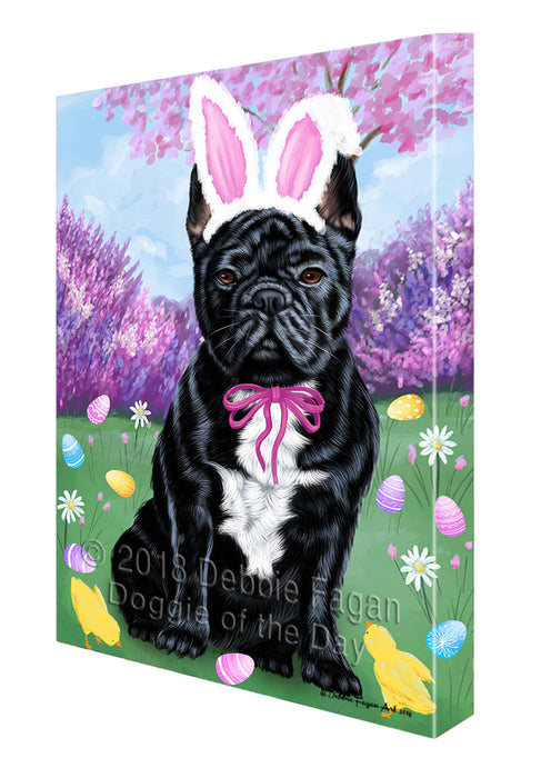 French Bulldog Easter Holiday Canvas Wall Art CVS57891