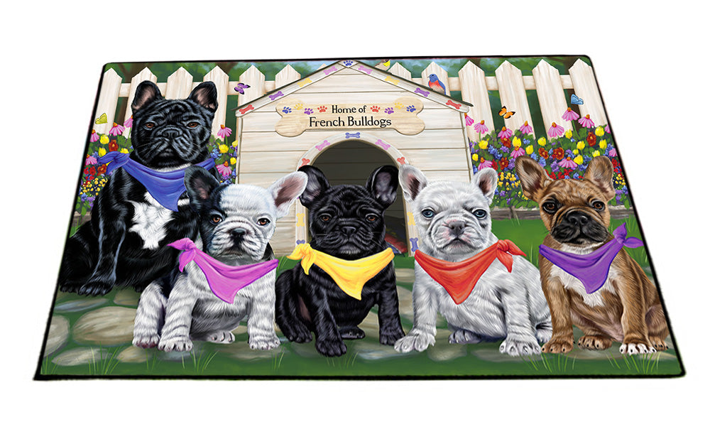 Spring Dog House French Bulldogs Floormat FLMS50166
