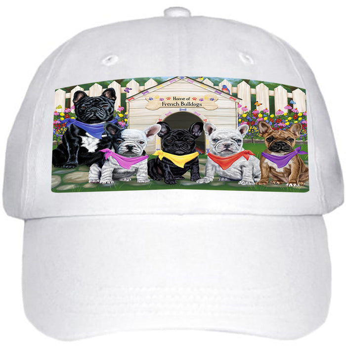 Spring Dog House French Bulldogs Ball Hat Cap HAT53355