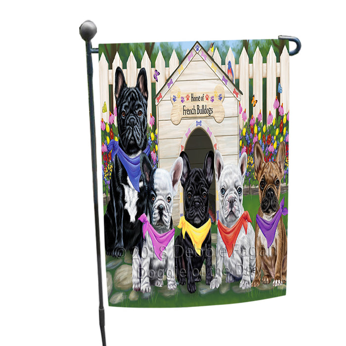 Spring Dog House French Bulldogs Garden Flag GFLG49703