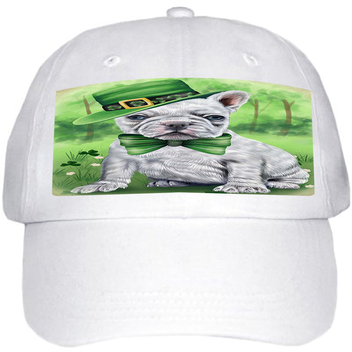 St. Patricks Day Irish Portrait French Bulldog Ball Hat Cap HAT50133