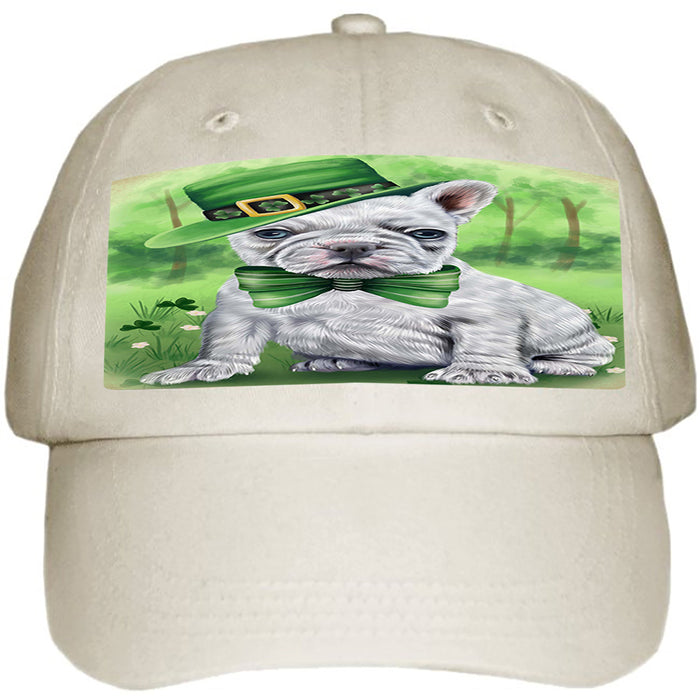 St. Patricks Day Irish Portrait French Bulldog Ball Hat Cap HAT50133