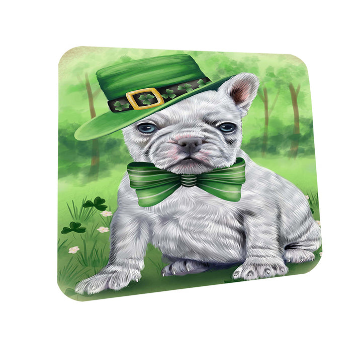 St. Patricks Day Irish Portrait French Bulldog Coasters Set of 4 CST48759