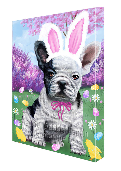 French Bulldog Easter Holiday Canvas Wall Art CVS57909