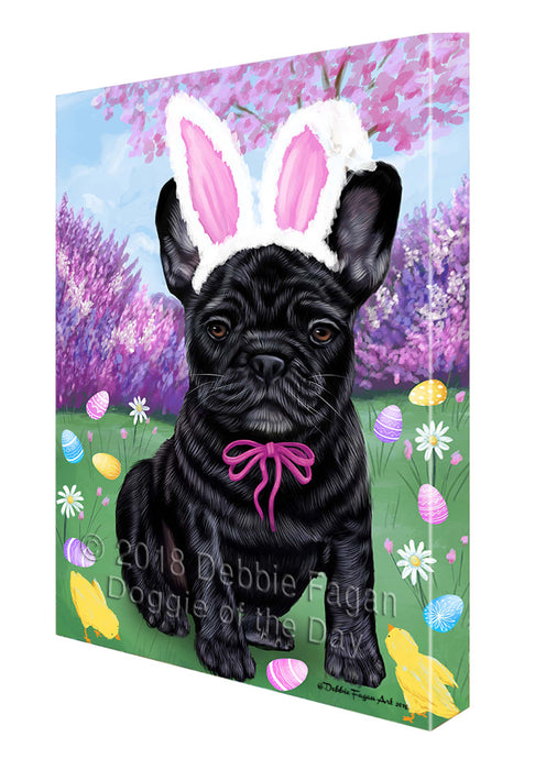French Bulldog Easter Holiday Canvas Wall Art CVS57918