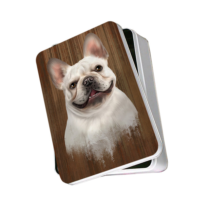 Rustic French Bulldog Photo Storage Tin PITN50562