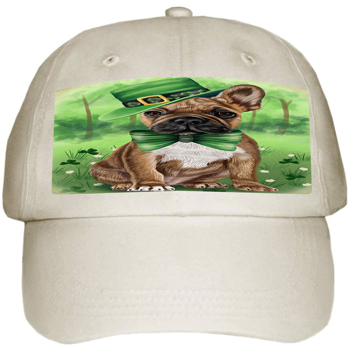 St. Patricks Day Irish Portrait French Bulldog Ball Hat Cap HAT50136