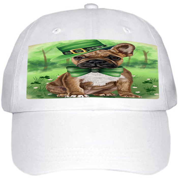 St. Patricks Day Irish Portrait French Bulldog Ball Hat Cap HAT50136