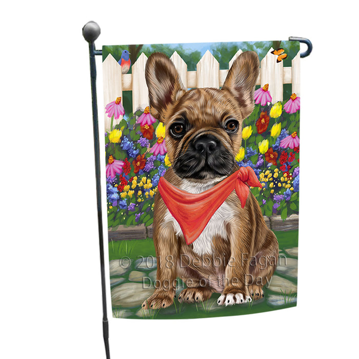 Spring Floral French Bulldog Garden Flag GFLG49705