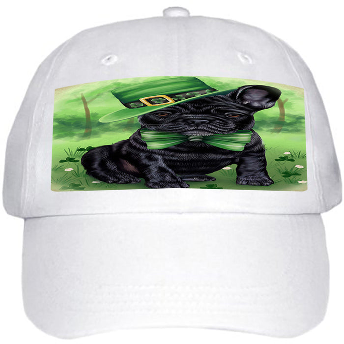 St. Patricks Day Irish Portrait French Bulldog Ball Hat Cap HAT50139