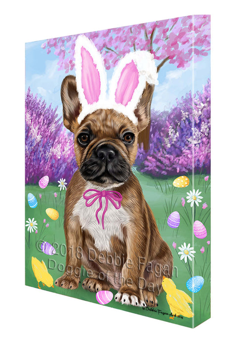 French Bulldog Easter Holiday Canvas Wall Art CVS57927