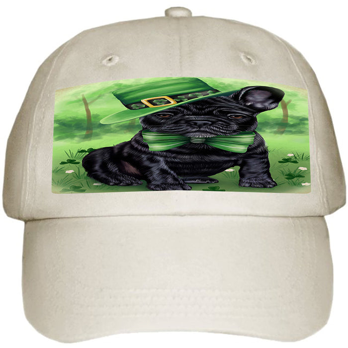 St. Patricks Day Irish Portrait French Bulldog Ball Hat Cap HAT50139