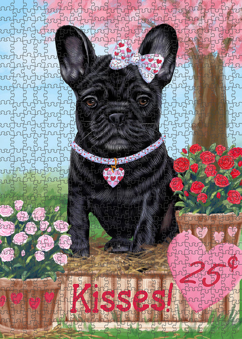 Rosie 25 Cent Kisses French Bulldog Dog Puzzle with Photo Tin PUZL91656