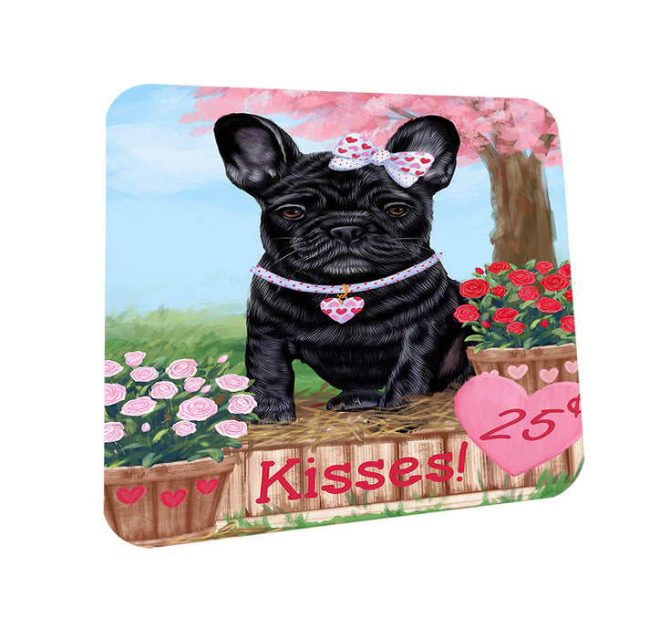 Rosie 25 Cent Kisses French Bulldog Dog Coasters Set of 4 CST55821