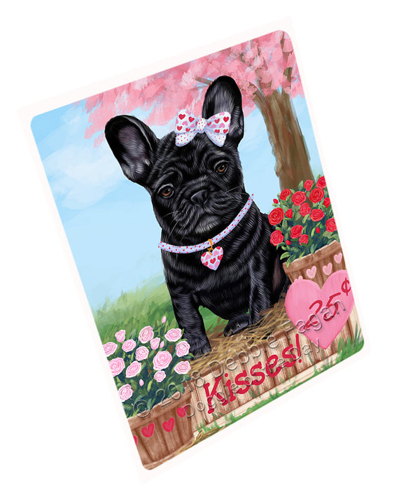 Rosie 25 Cent Kisses French Bulldog Dog Large Refrigerator / Dishwasher Magnet RMAG97446