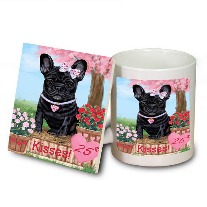 Rosie 25 Cent Kisses French Bulldog Dog Mug and Coaster Set MUC55855