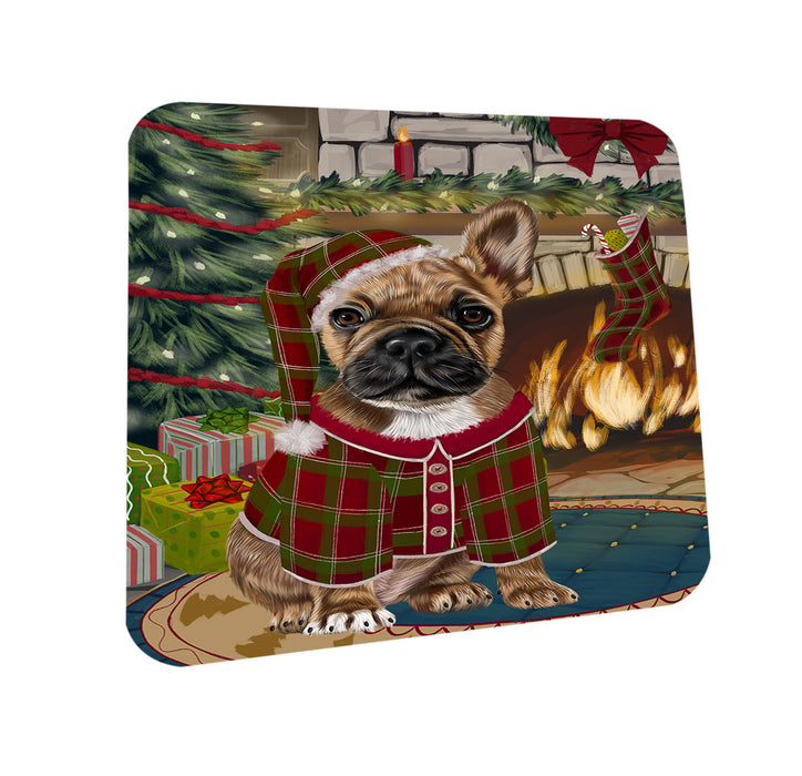 The Stocking was Hung French Bulldog Coasters Set of 4 CST55262