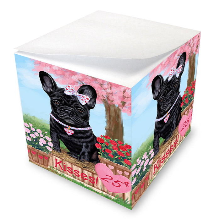 Rosie 25 Cent Kisses French Bulldog Dog Note Cube NOC53935