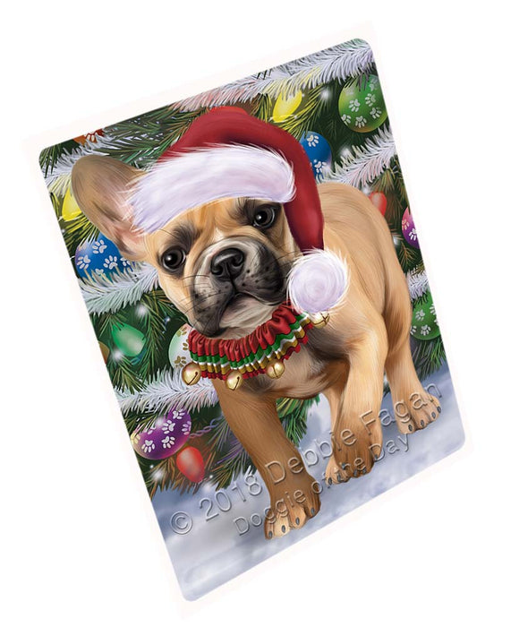 Trotting in the Snow French Bulldog Magnet MAG71460 (Small 5.5" x 4.25")