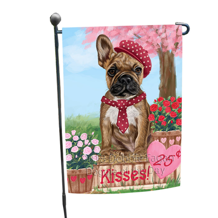 Rosie 25 Cent Kisses French Bulldog Dog Garden Flag GFLG56412