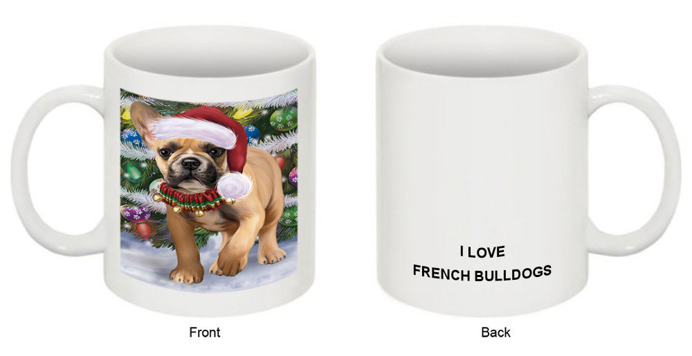 Trotting in the Snow French Bulldog Coffee Mug MUG50839