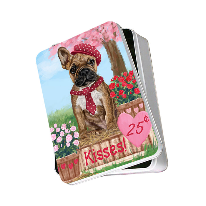 Rosie 25 Cent Kisses French Bulldog Dog Photo Storage Tin PITN55807