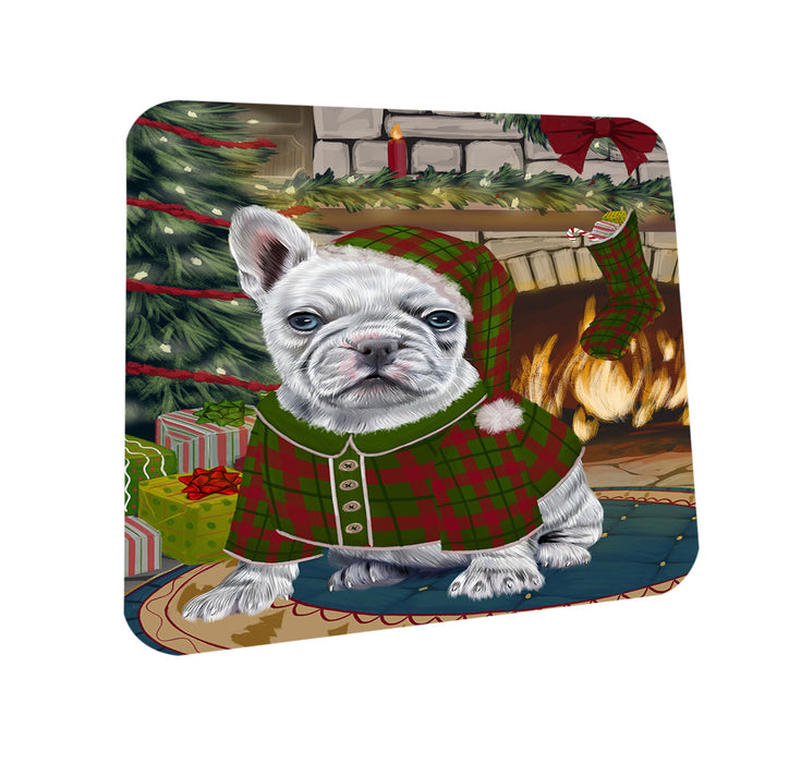 The Stocking was Hung French Bulldog Coasters Set of 4 CST55263
