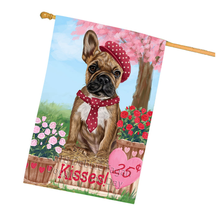 Rosie 25 Cent Kisses French Bulldog Dog House Flag FLG56548
