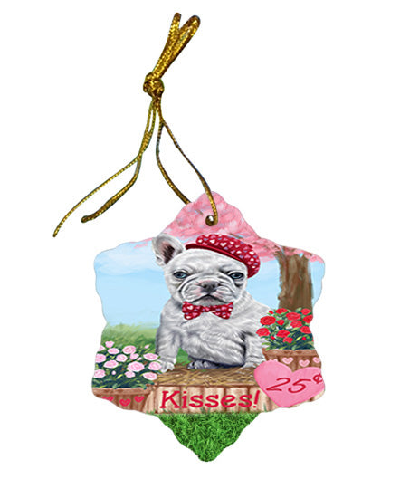 Rosie 25 Cent Kisses French Bulldog Dog Star Porcelain Ornament SPOR56221